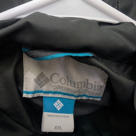 Columbia Omni Tech Waterproof Men's Jacket 2XL Hunter Green Full Zip Hooded - Picture 3 of 6